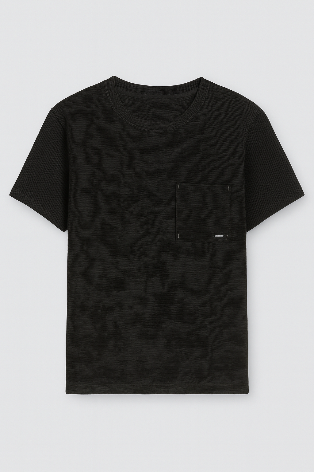 Camiseta Para Hombre Aero BC SS Knits Dark Black 1033 (RELAXED)
