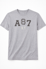 Camiseta Para Hombre Aero Level 2 Graphic Tees Light Heather Grey 6226