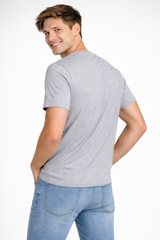 Camiseta Para Hombre Aero Level 2 Graphic Tees Light Heather Grey 6226