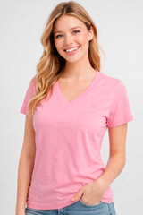 Camiseta Para Mujer Aero Girls Solid SS Azalea Pink