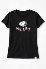 Camiseta Para Mujer Peanuts Girls Fashion Graphics Dark Black