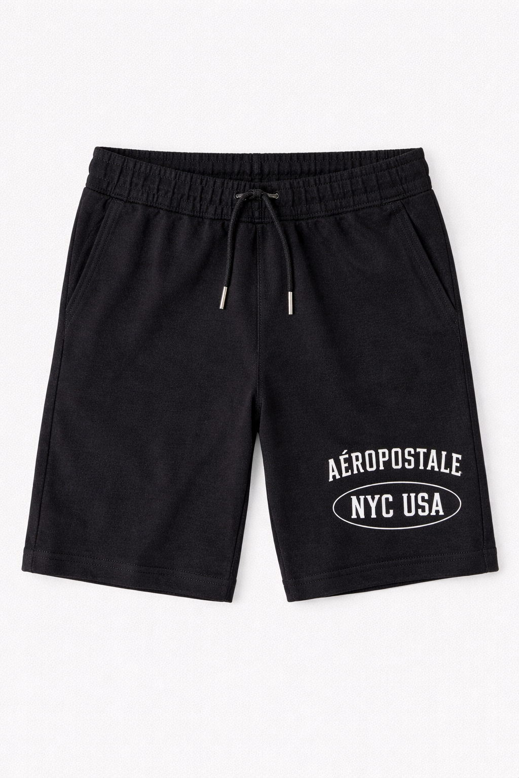 Bermuda Para Hombre Aero Guys Fleece Shorts Dark Black 4695