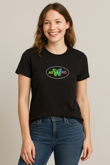 Camiseta Para Mujer Aero Graphic Level 2 Dark Black 6998