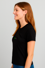 Camiseta Para Mujer Aero Graphic Level 2 Dark Black 6998