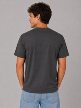 Camiseta Para Hombre Aerto Guys Fashion Graphics Charcoal Heather Grey 6280