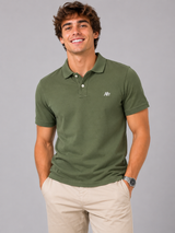 Camiseta Polo Aero Guys SS Solid Polo Olivine 7907