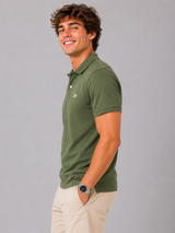 Camiseta Polo Aero Guys SS Solid Polo Olivine 7907