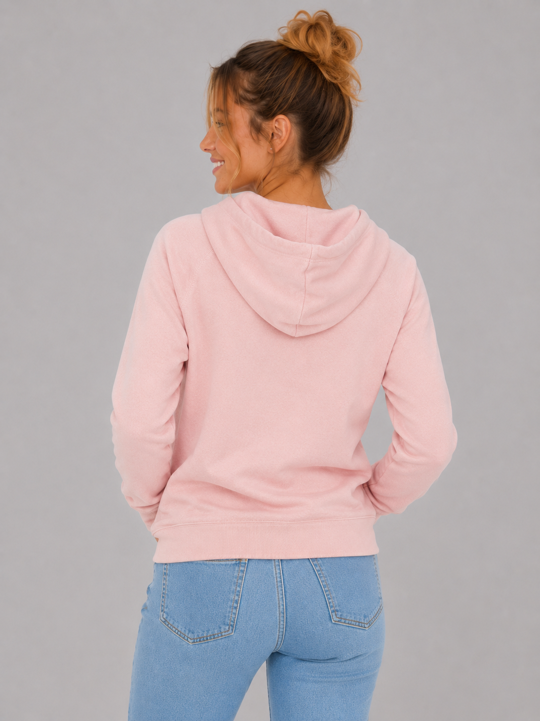 Buzo Para Mujer Aero Girls Fleece Zip Front Silver Pink 3839