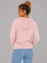 Buzo Para Mujer Aero Girls Fleece Zip Front Silver Pink 3839
