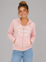 Buzo Para Mujer Aero Girls Fleece Zip Front Silver Pink 3839