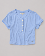 Camiseta Para Mujer Aero Girls SS Henley Kentucky Blue 7036