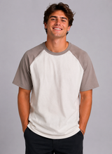 Camiseta Para Hombre Aero BC SS Knits Ash Grey 1600 (100% Algodón)