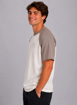 Camiseta Para Hombre Aero BC SS Knits Ash Grey 1600 (100% Algodón)