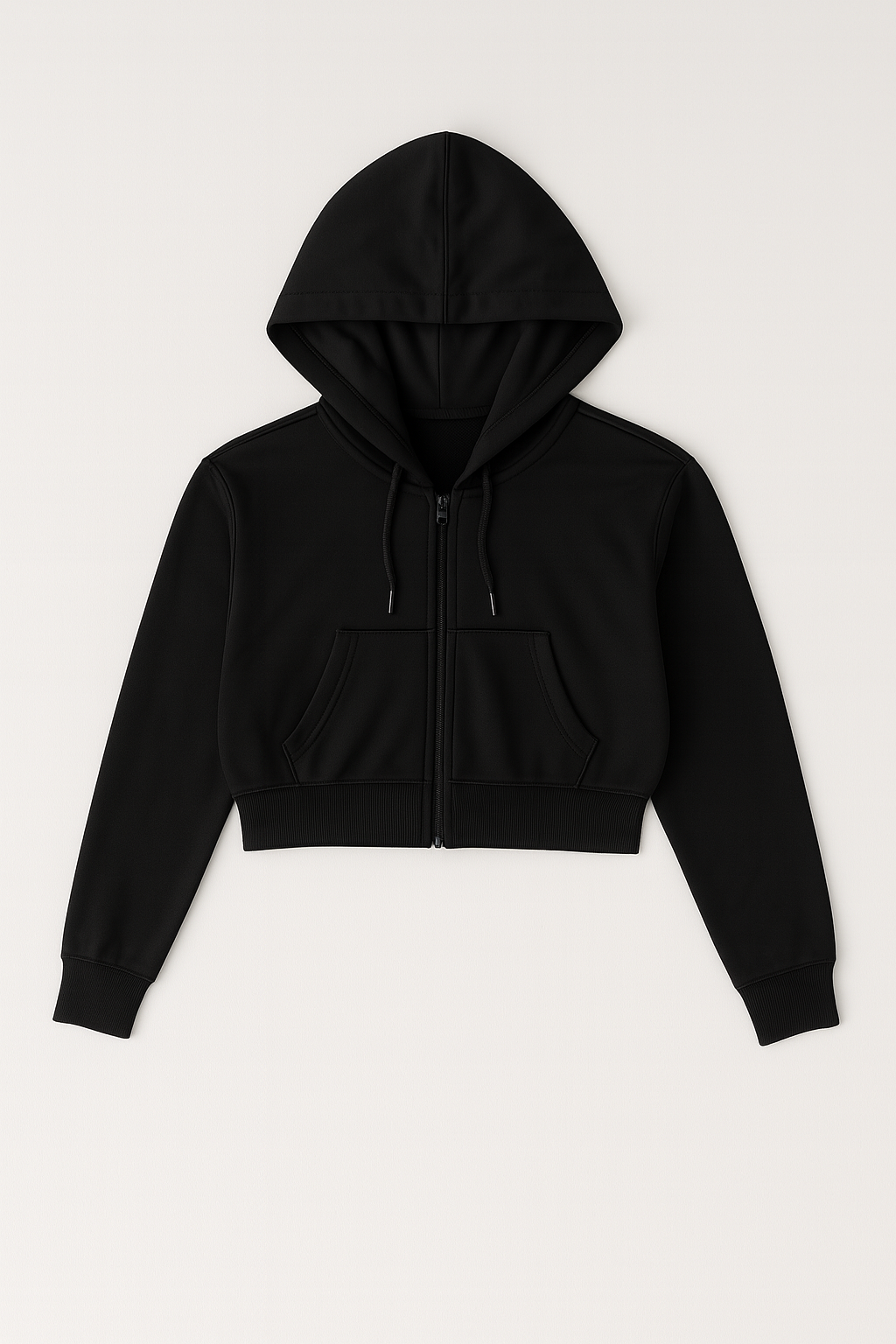 Buzo Para Mujer Aero Girls Fleece Zip Front Dark Black 3728