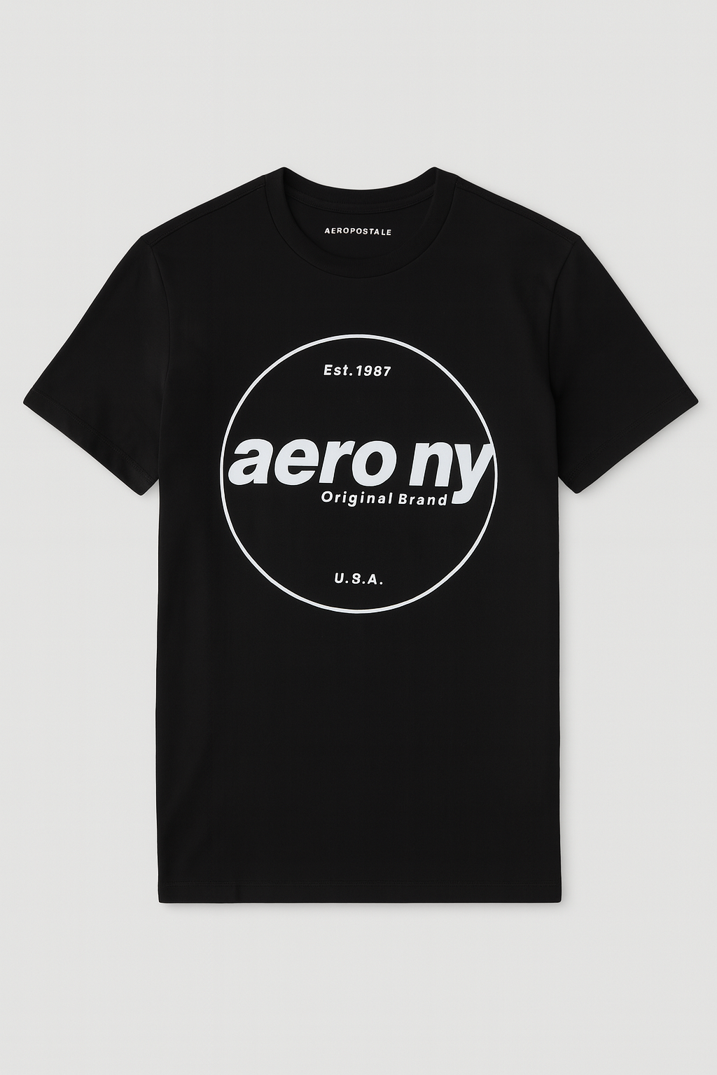 Camiseta Para Hombre Aero Level 2 Graphic Tees Dar Black 6128