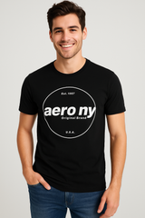 Camiseta Para Hombre Aero Level 2 Graphic Tees Dar Black 6128