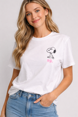 Camiseta Para Mujer Peanuts GIRLS Fashion Graphics Birch PEANUTS352