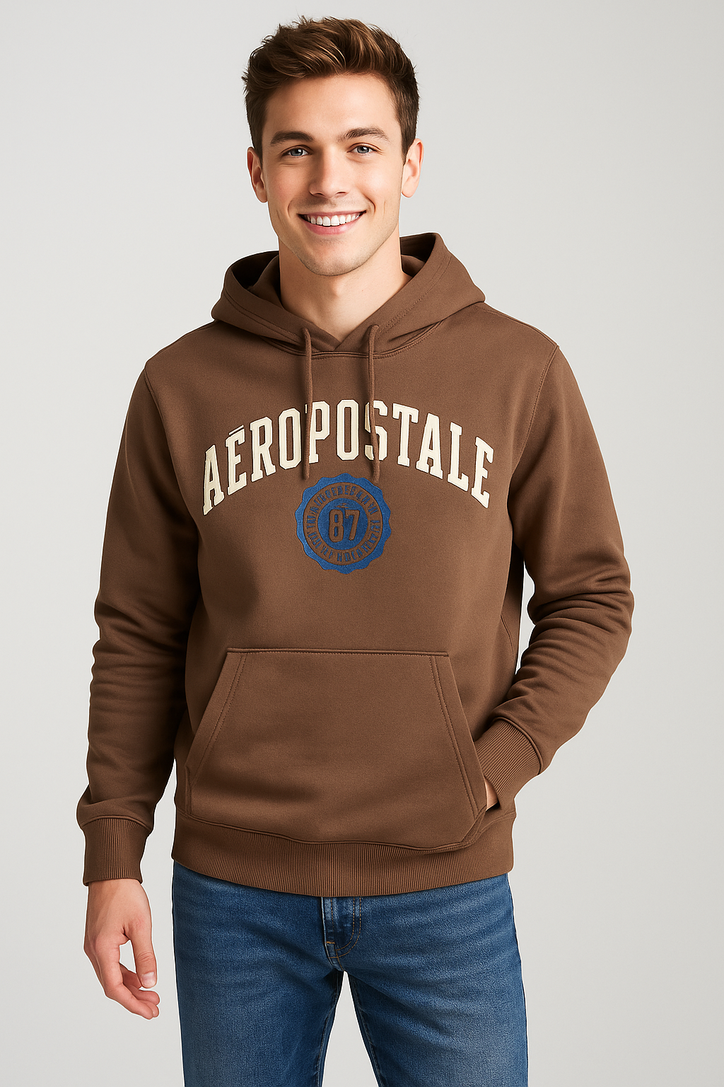 Buzo Para Hombre Aero Guys Popover Hoodies Hot Chocolate 6030