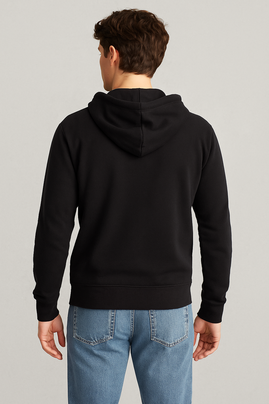 Buzo Para Hombre Aero Guys Full Zip Hoodies Dark Black 5018