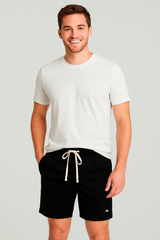 Bermuda Para Hombre Aero BC Shorts Dark Black 4238