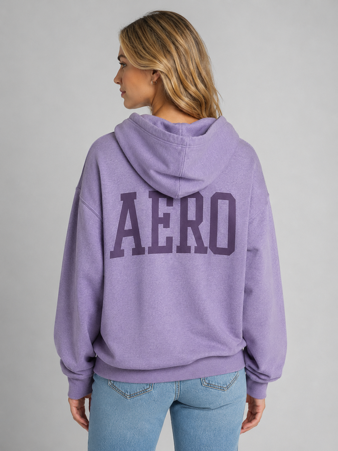 Buzo Para Mujer Aero Girls Fleece Pop Over Purple Haze 4244