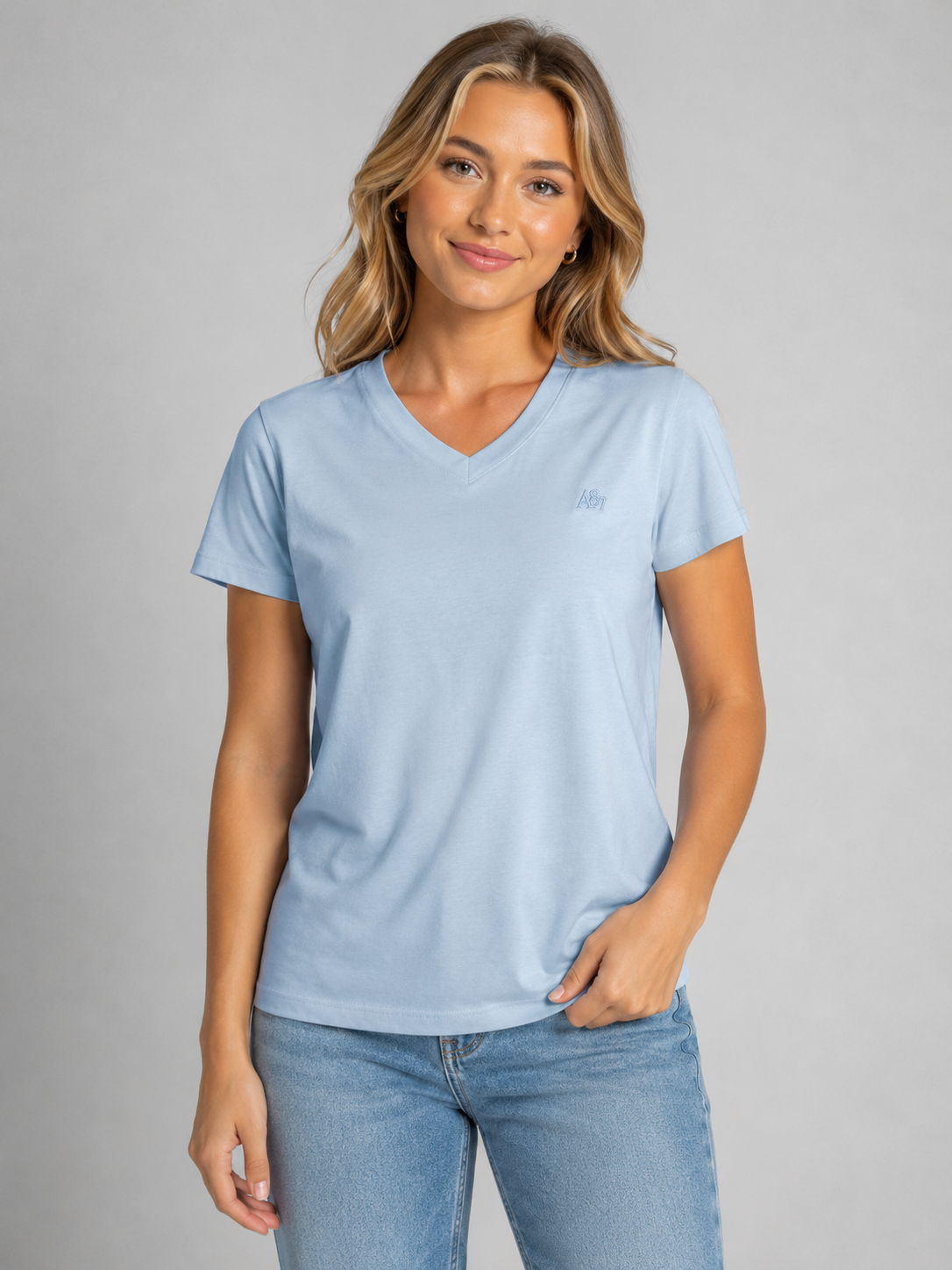 Camiseta Para Mujer Aero Girls Solid SS Kentucky Blue 4208