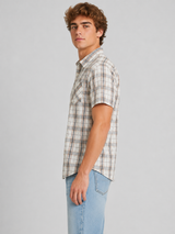 Camisa Para Hombre Aero Guys SS Woven Shirts Egret 7515