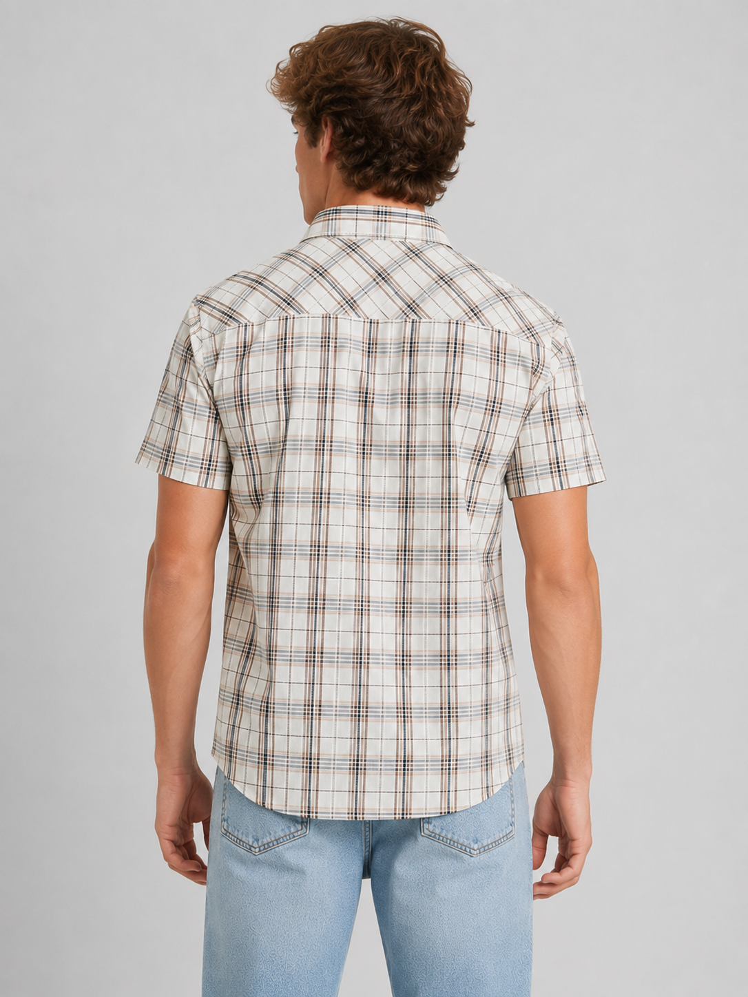 Camisa Para Hombre Aero Guys SS Woven Shirts Egret 7515