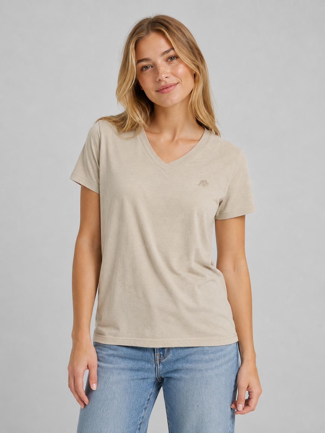 Camiseta Para Mujer Aero Girls Solid Egret 4208