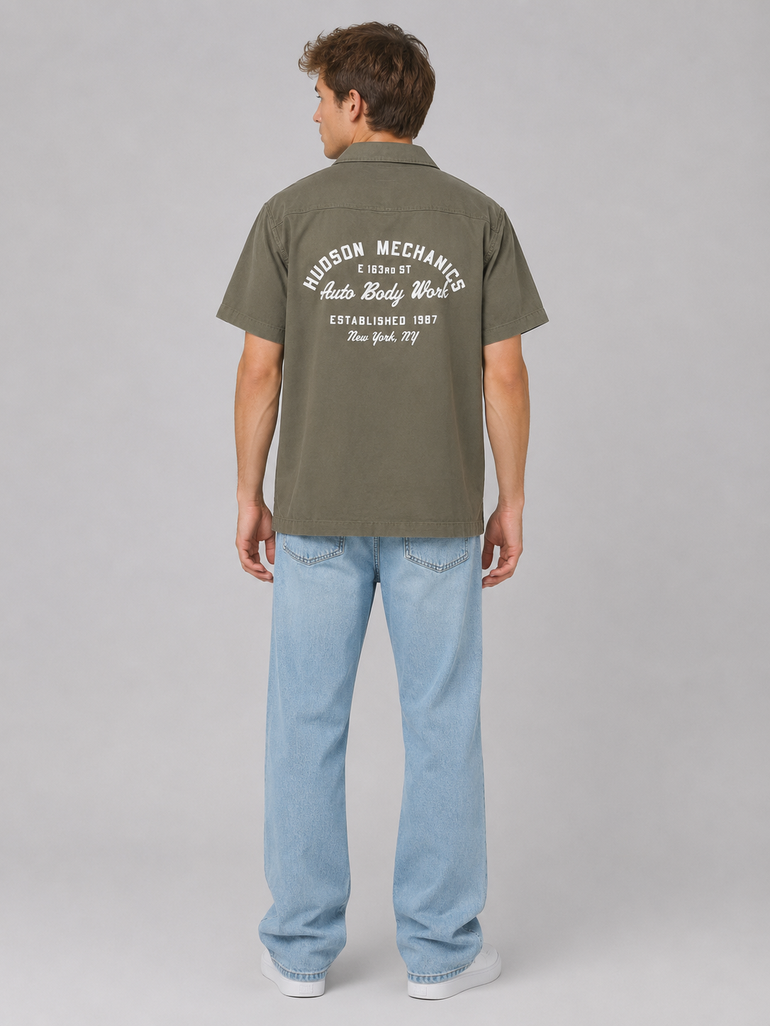 Camisa Para Hombre Aero Guys SS WOven SHirts Green Gables 221