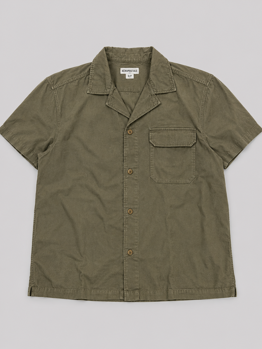 Camisa Para Hombre Aero Guys SS WOven SHirts Green Gables 221