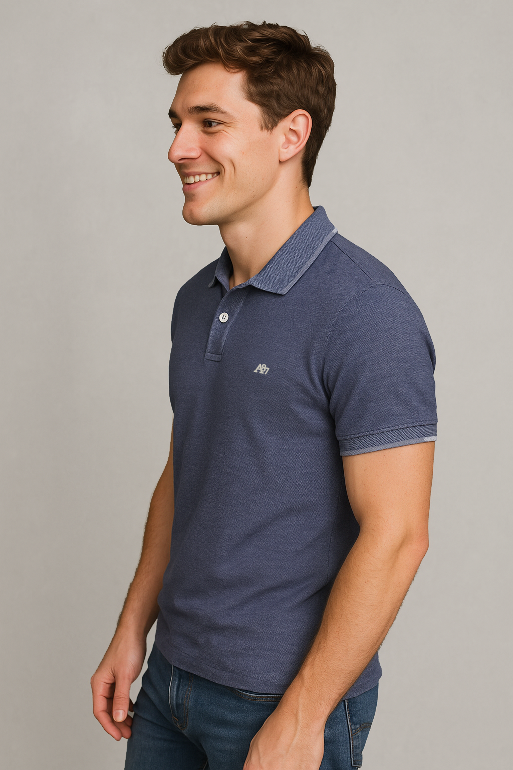 Camiseta Polo Aero Guys SS Novelty Polo Cadet Navy 9834