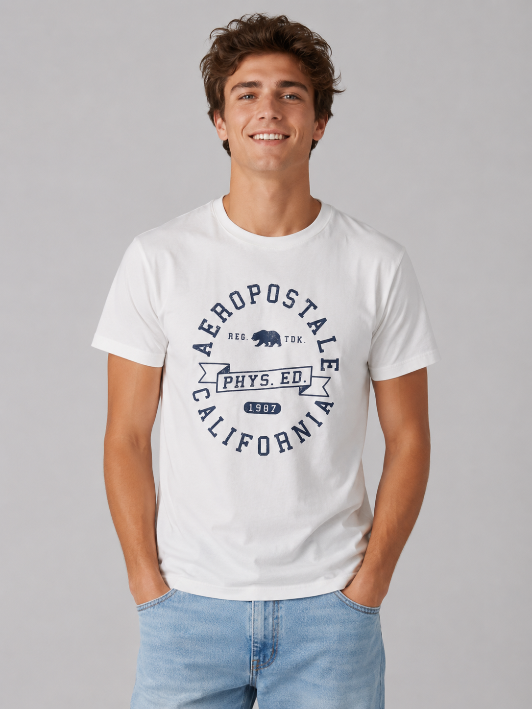 Camiseta Para Hombre Aero Level 2 Graphic Tees Birch 6249