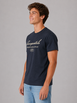 Camiseta Para Hombre Aero Level 2 Graphic Tees Cadet Navy 6262