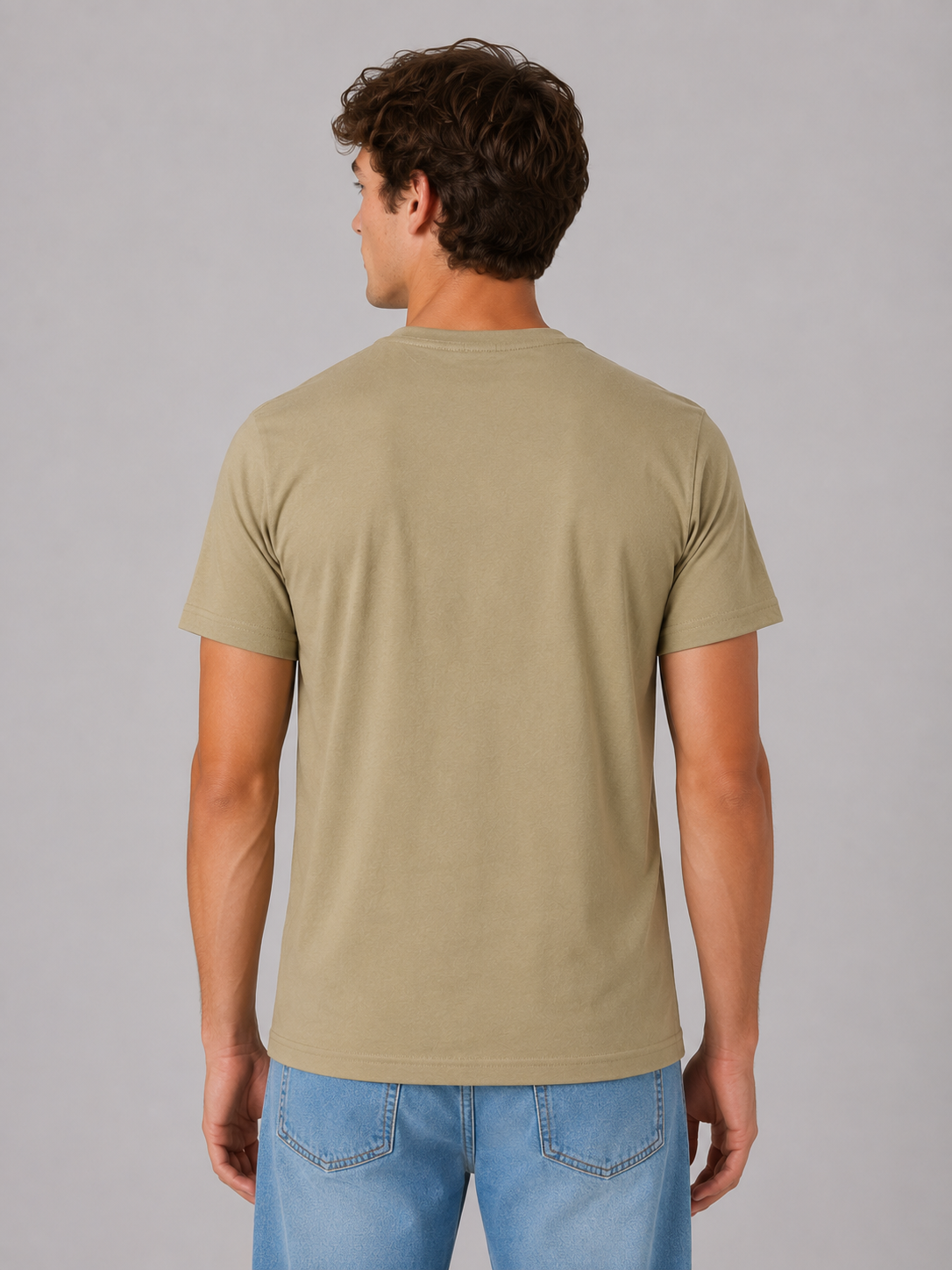 Camiseta Para Hombre Aero Level 2 Graphic Tees Olive Grey 6251