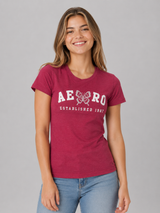 Camiseta Para Mujer Aero Graphic Level 2 Vinyl Red 7351