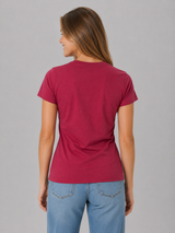 Camiseta Para Mujer Aero Graphic Level 2 Vinyl Red 7351