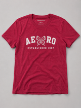 Camiseta Para Mujer Aero Graphic Level 2 Vinyl Red 7351