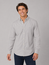 Camisa Para Hombre Aero Guys SS Woven Shirts Light Heather Grey 2269