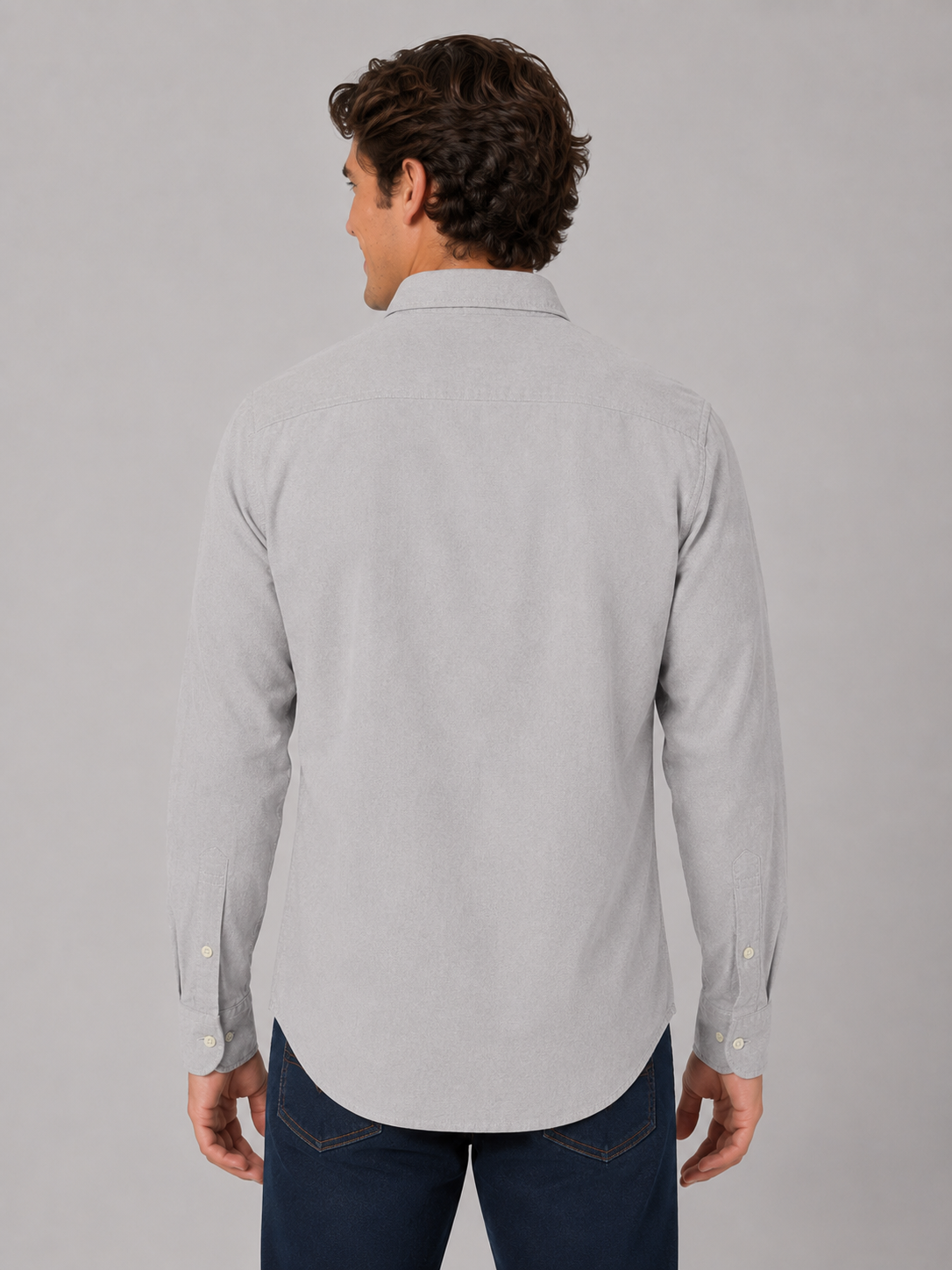 Camisa Para Hombre Aero Guys SS Woven Shirts Light Heather Grey 2269