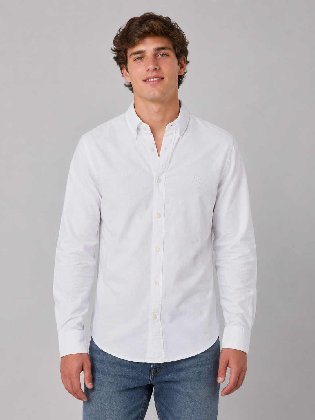 Camisa Para Hombre Aero Guys SS Woven Shirts Bleach 1546