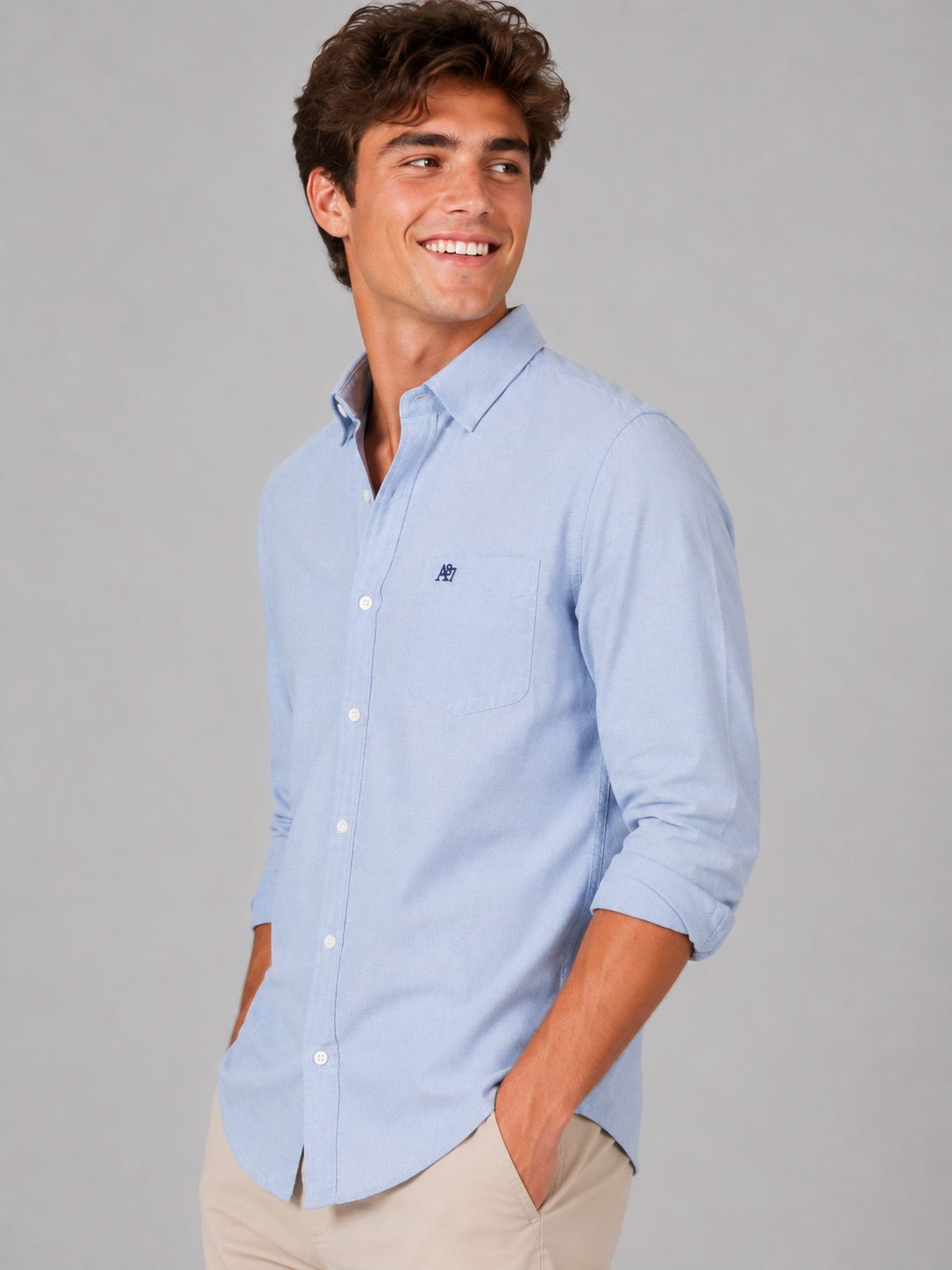 Camisa Para Hombre Aero Guys LS Woven Shirts Skyway 8542
