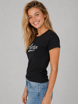 Camiseta Para Mujer Aero Graphic Level 2 Dark Black 2448