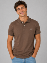 Camiseta Polo Aero Guys SS Solid Polo Hot Chocolate 7907