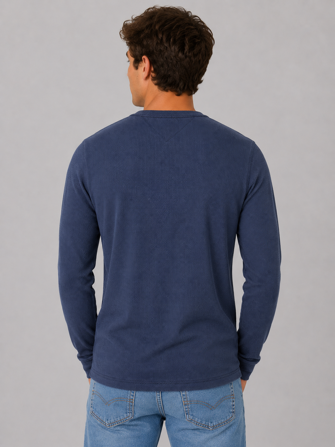 Buzo Para Hombre Aero Guys LS Henley Roman Violet 9076