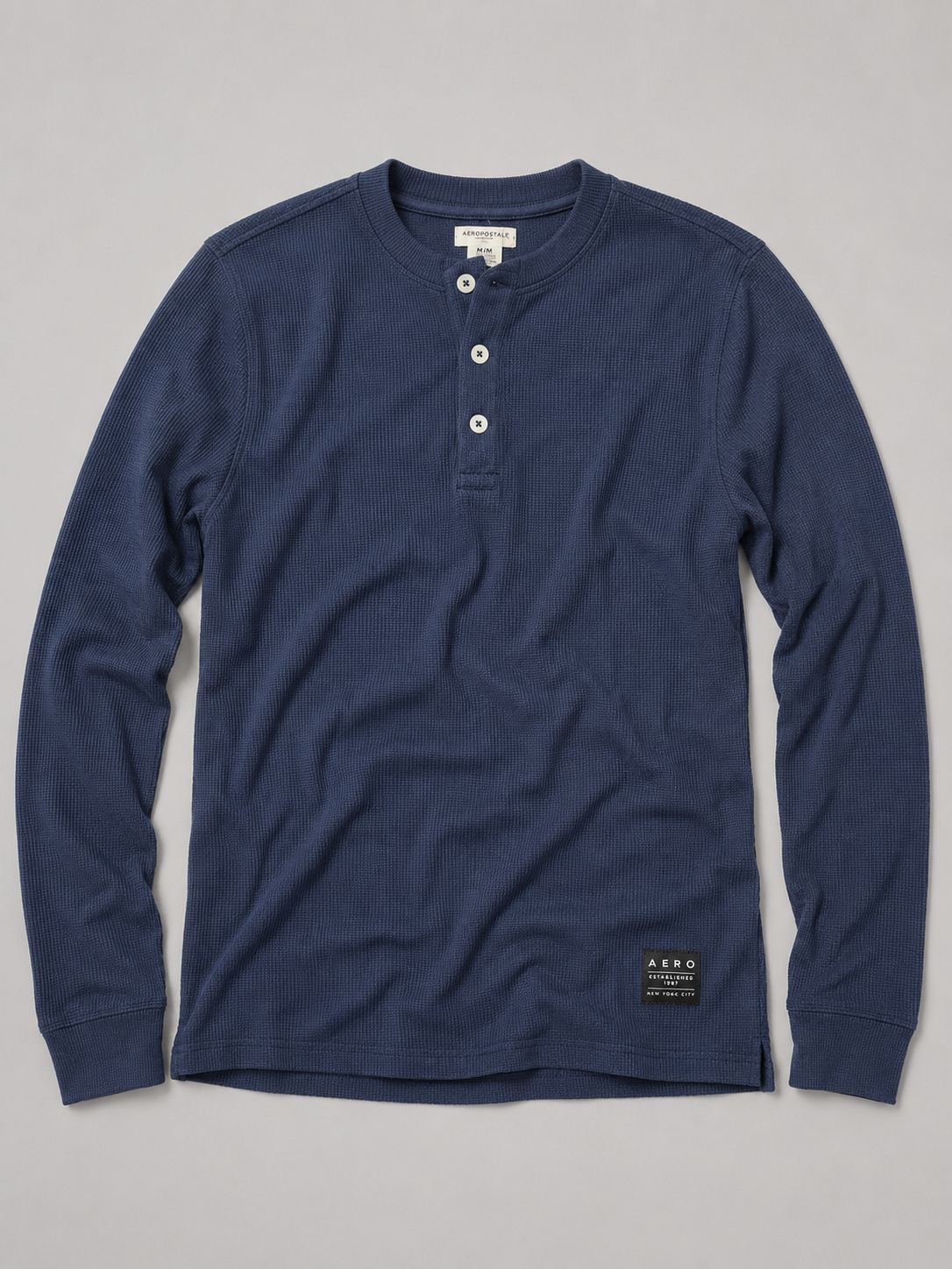 Buzo Para Hombre Aero Guys LS Henley Roman Violet 9076