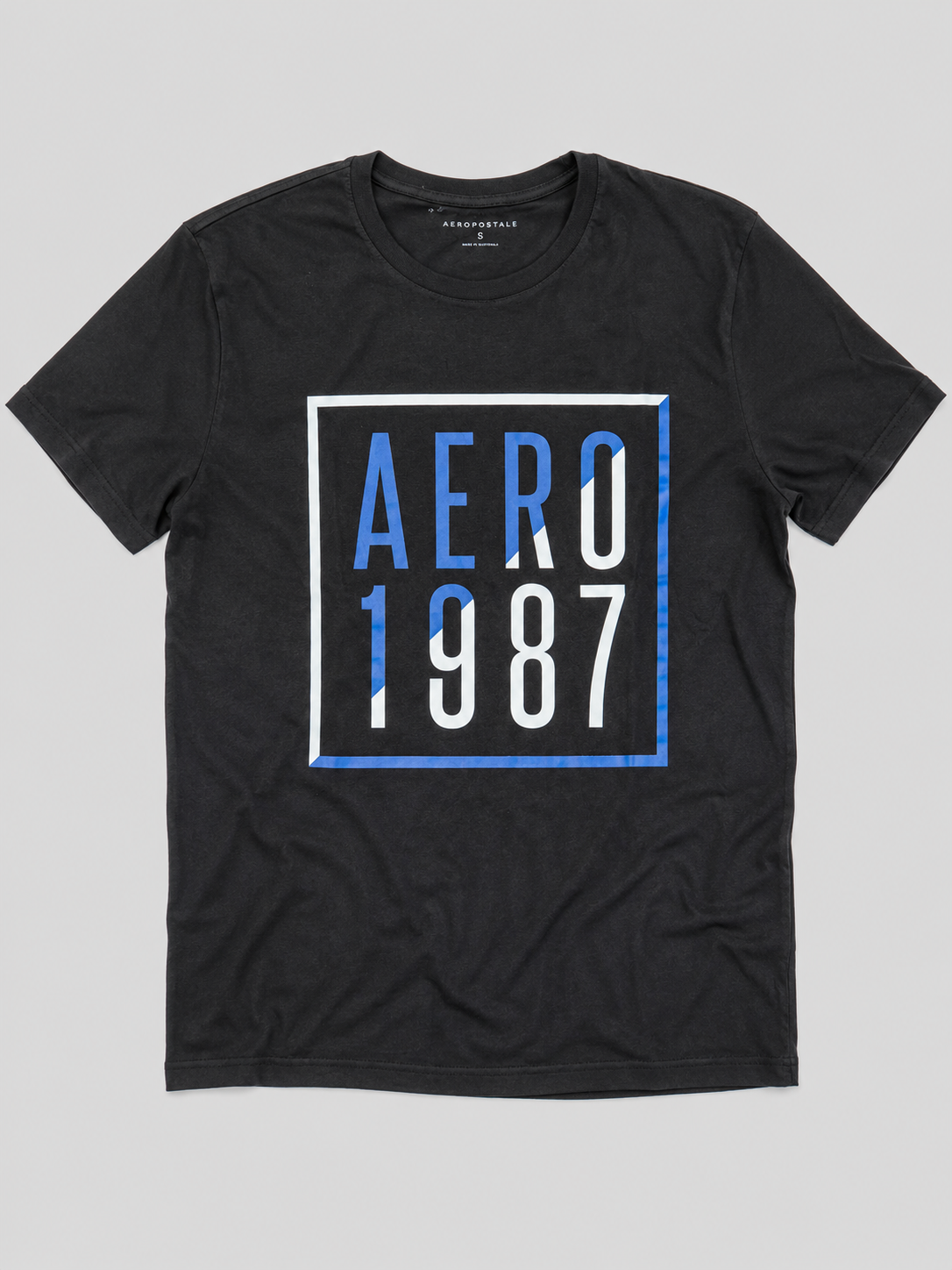 Camiseta Para Hombre Aero Level 2 Graphic Tees Dark Black 2169