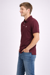 Camiseta Polo Aero Guys SS Solid Polo Raspberry Red 7907