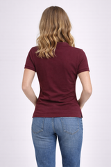 Camiseta Polo Para Mujer Aero Solid Polo Earth Red 4164
