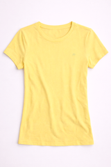 Camiseta Basica Para Mujer Aero Girls Solid SS Amber Yellow 4208